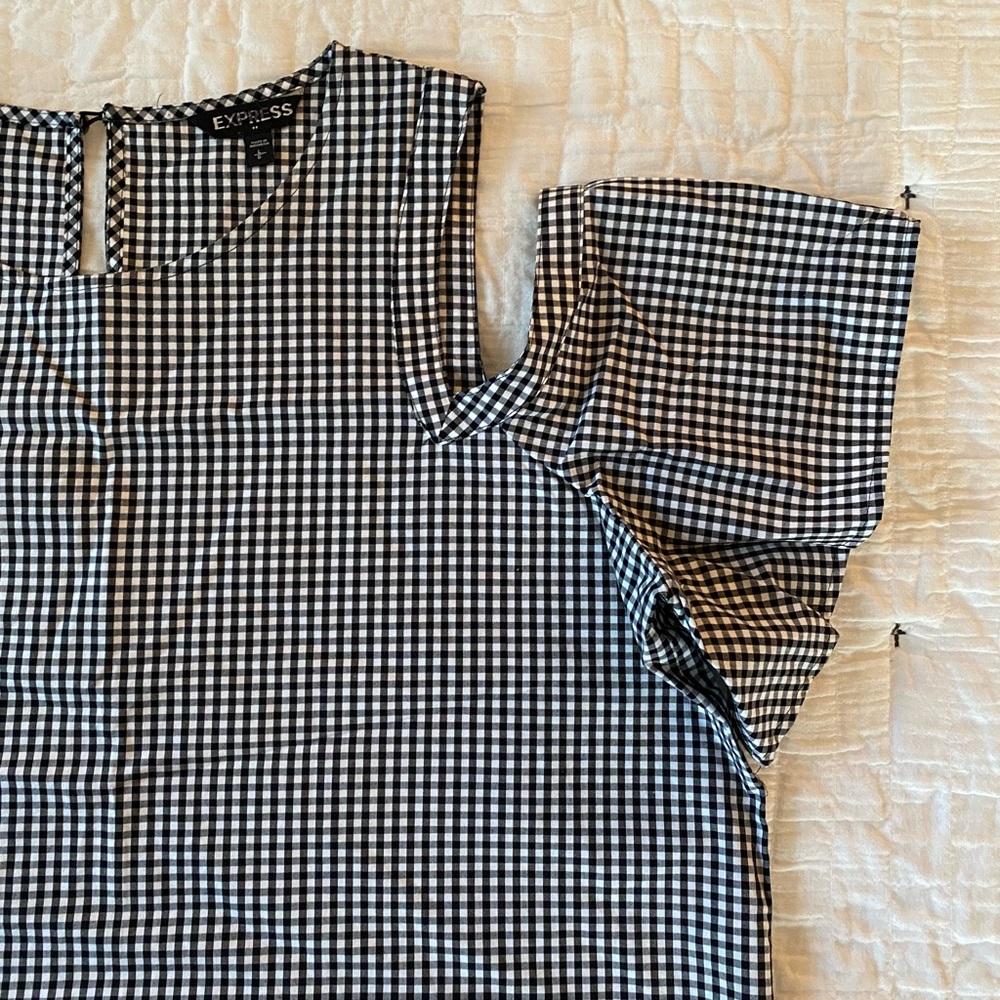 Express Gingham Top - Size L